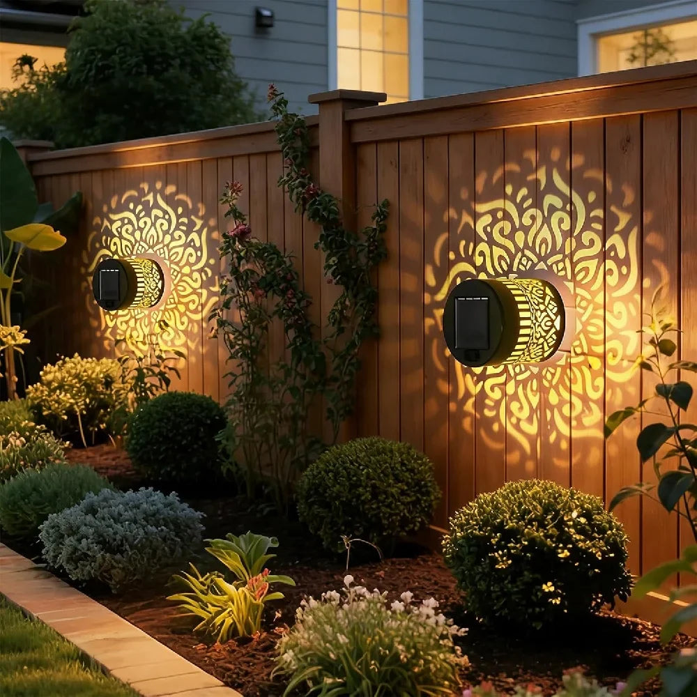 Outdoor LED Solar Fences and Wall Lights