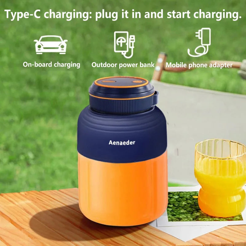 New Wireless Portable Fruit Juicer (1300ml)