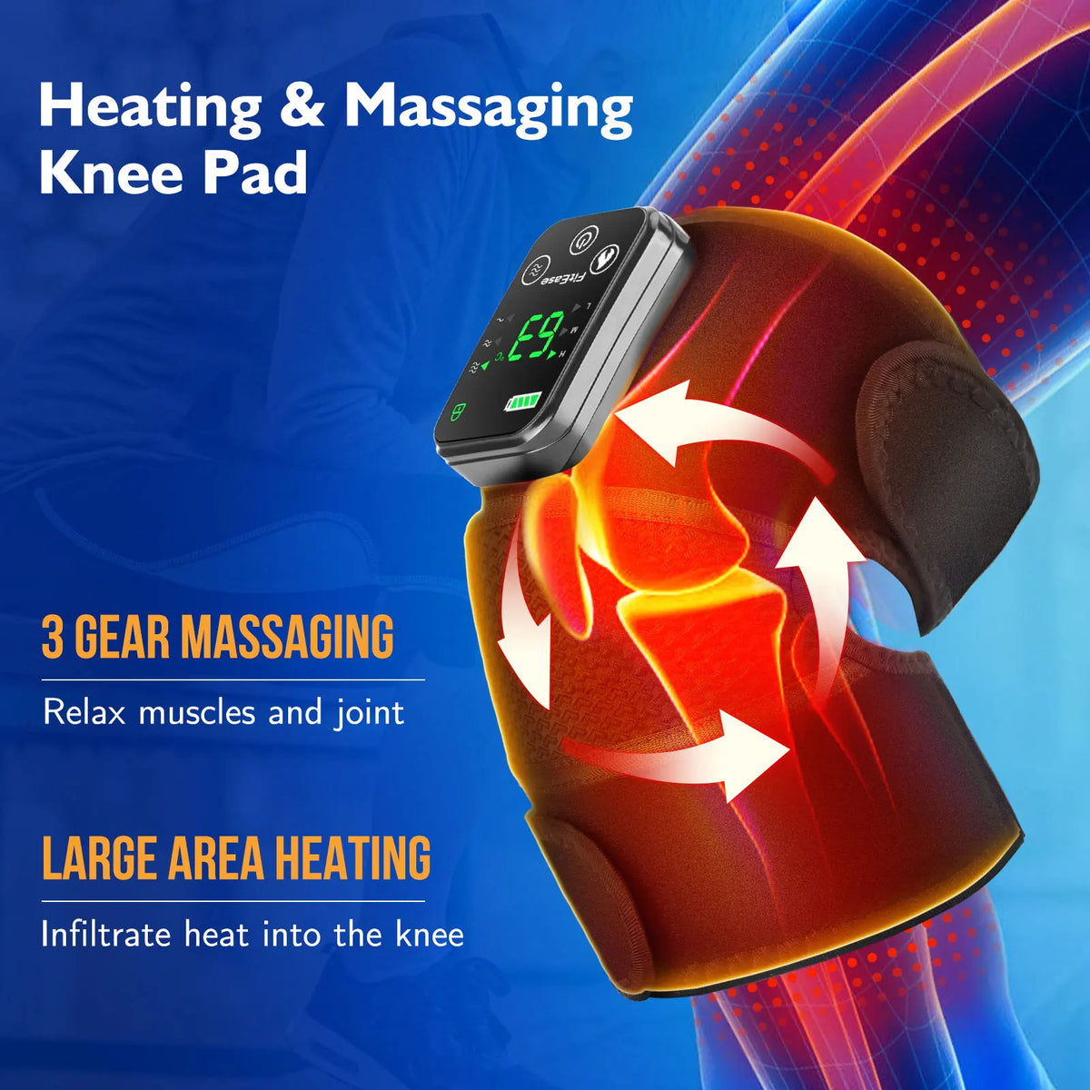 3 in 1 Cordless Thermal Knee Muscle Relaxation