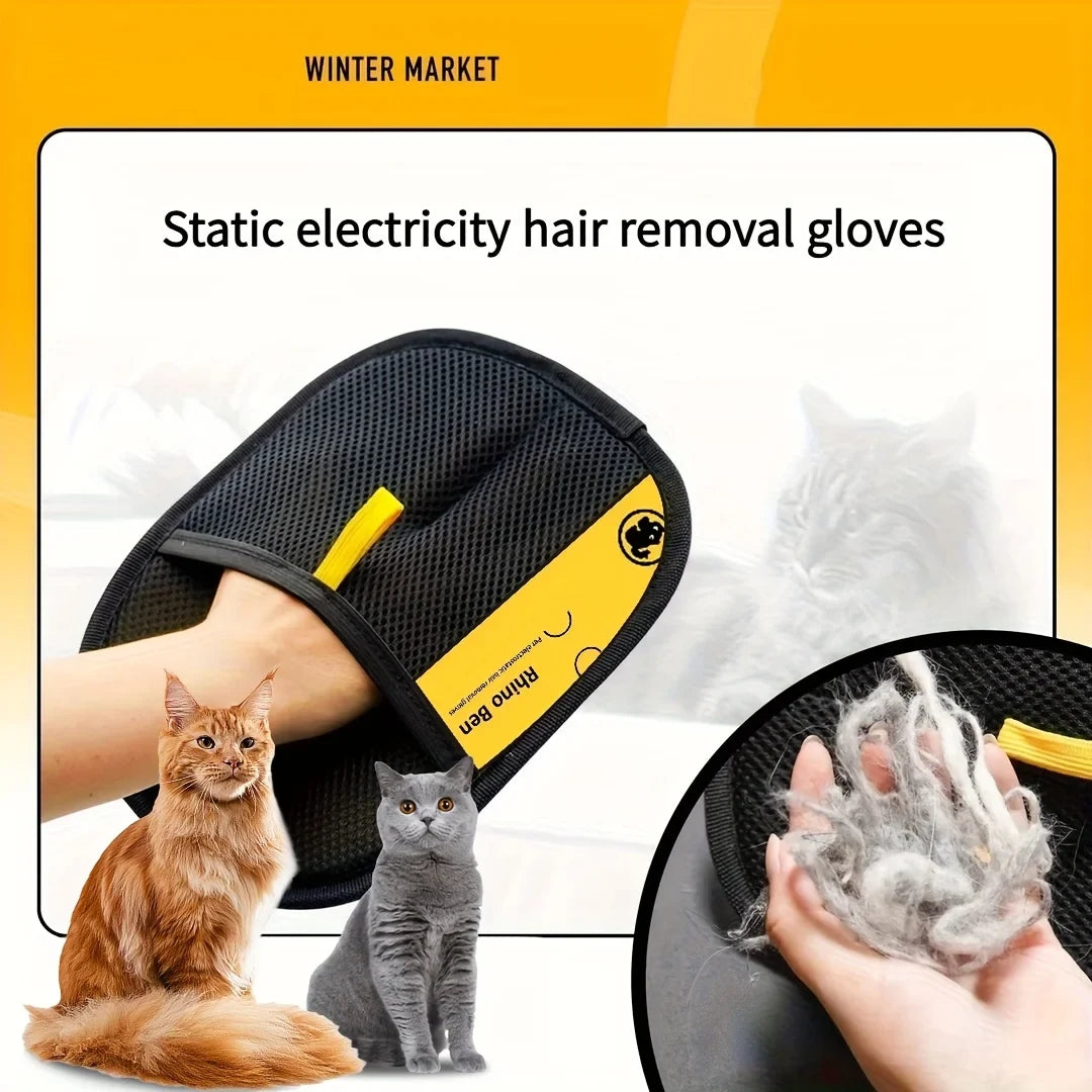 Upgrade Edition Large Pet Static Hair Removal Gloves